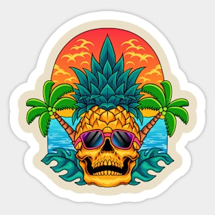 Pineapple Head Sticker